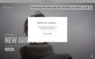 Columbia Sportswear of Bloomington website