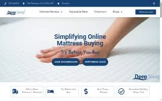 DeepSleep MN - Minneapolis Online Mattress Store website