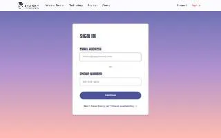 Starry Sky website