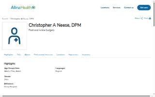 Christopher Neese, DPM