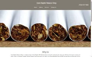 Coon Rapids Tobacco Shop website