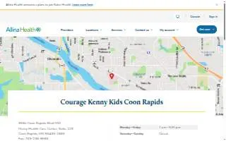 Courage Kenny Kids Coon Rapids website