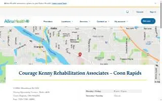 Courage Kenny Spine Center - Coon Rapids website
