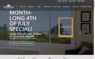 Great Plains Windows and Doors of Cottage Grove website