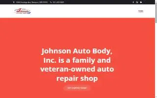 Johnson Auto Body, Inc. website