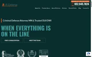 JS Defense: Minnesota Criminal Defense Lawyer website