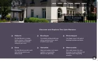 Gale Mansion website
