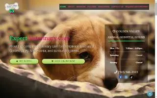 Golden Valley Animal Hospital of Crystal website