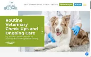 Heritage Animal Hospital of Plymouth & Maple Grove website