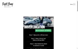 Right Away Driving School of Crystal website