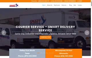 Smart Delivery Service of Crystal website
