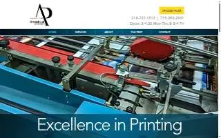 Arrowhead Printing Inc website
