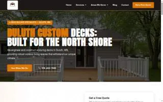Duluth Deck Company website