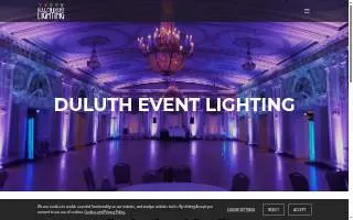 Duluth Event Lighting website