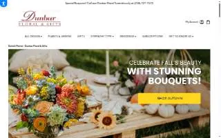Dunbar Floral & Gifts website