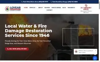 Loyear Disaster Restoration Services, LLC website