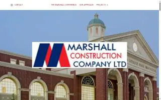 Marshall Construction Services website