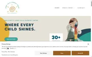 Sunny Hills Learning Center website