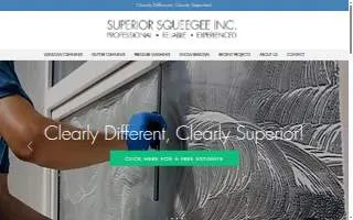 Superior Squeegee Window Cleaning website