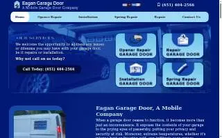 Eagan Garage Door LLC website