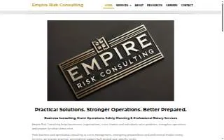 Empire Risk Consulting LLC website