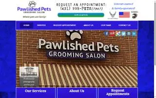 Pawlished Pets Grooming Salon website