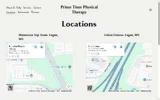 Prime Time Physical Therapy website