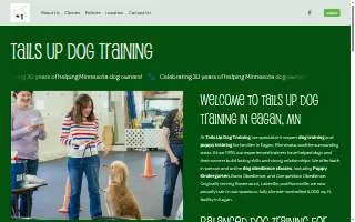 Tails Up Dog Training of Eagan website
