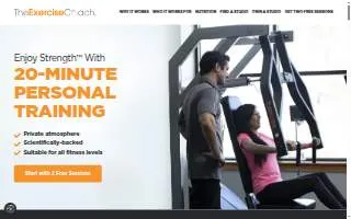 The Exercise Coach of Eagan website