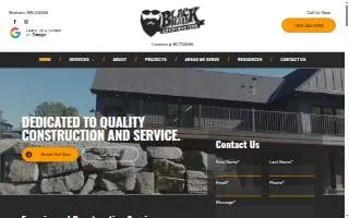 BlackBeard Construction website