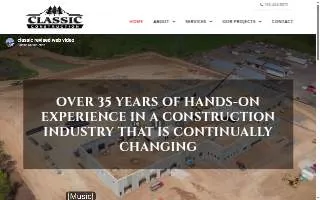 Classic Construction Inc website