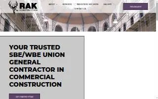 RAK Construction Inc website