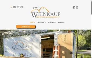 Weinkauf Building & Remodeling website