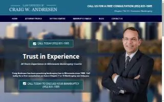 Andresen Law Offices, PLLC of Eden Prairie website