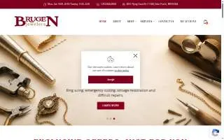 Brugen Jewelers website
