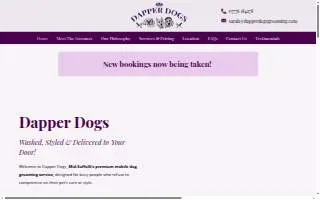 Dapper Dogs Eden Prairie website