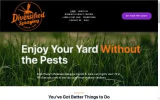 Diversified Spraying website