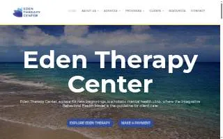 Eden Therapy Center website