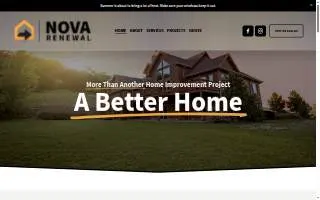 NOVA Renewal website