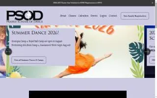 Prairie School of Dance website