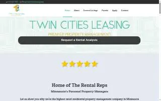 Twin Cities Leasing website