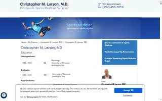 Christopher M. Larson, MD website