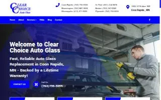 Clear Choice Auto Glass website
