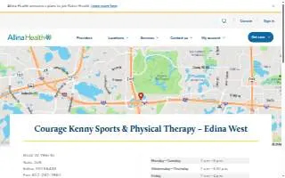 Courage Kenny Sports & Physical Therapy – Edina West website