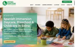 Edina Daycare website