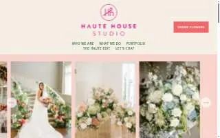 Haute House Studio website