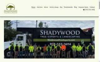 Shadywood Tree Experts & Landscaping of Edina website