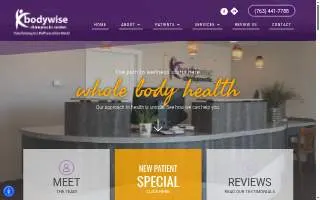 Bodywise Chiropractic Center website