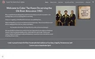 Coles Tae Kwon DO & Jujitsu website