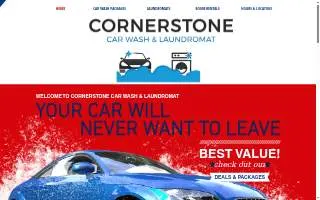 Cornerstone Car Wash website